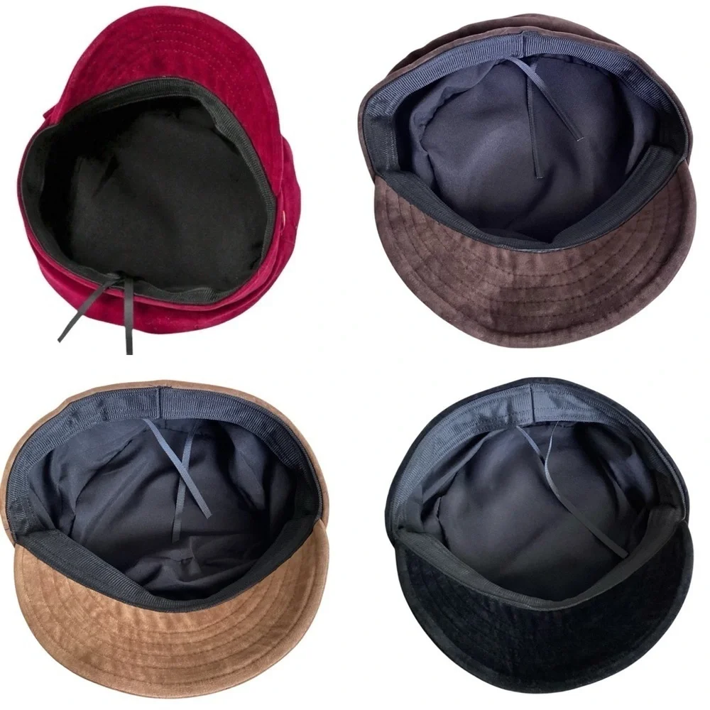 Flat Top Hat Newsboy Cap Baker Boy Sailer Hat New Select Color Choice